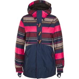 Size XS Women’s O'Neill Freedom Series Nobility Ski Jacket Pink Stripe